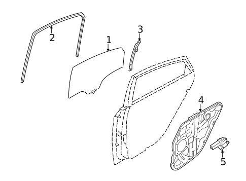 Rear Door for 2012 Hyundai Sonata #0