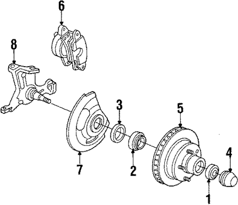 Front Brakes for 1984 Chevrolet Caprice #0