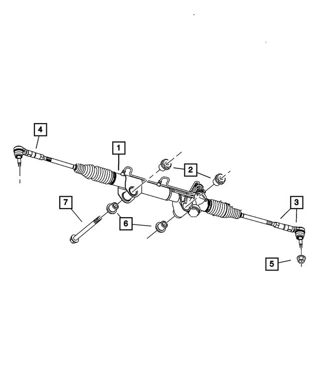 52110487AI - Steering: Rack And Pinion Steering Gear for Mopar Image