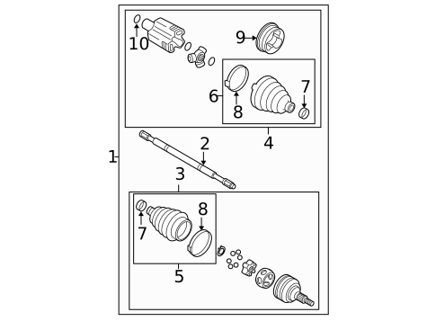 Drive Axles for 2009 Buick Lucerne #0