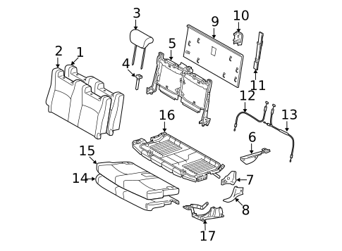 Third Row Seats for 2007 Toyota Highlander #1