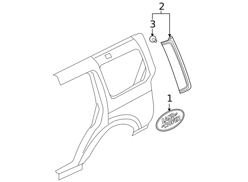 Exterior Trim - Quarter Panel for 2009 Land Rover LR2 #0