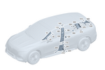 2966904800 - Interior Trim/Exterior Detachable Parts: Trim, a-Pillar for Mercedes-Benz: EQS 450 SUV, EQS 450+ SUV, EQS 580 SUV, Maybach EQS 680 SUV Image