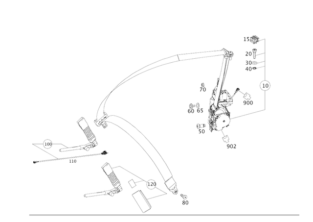 89909104 - Driver Seat: Cylinder Fit Screw for Mercedes-Benz Image image