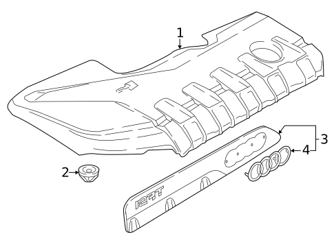 Engine Appearance Cover for 2024 Audi RS3 #0