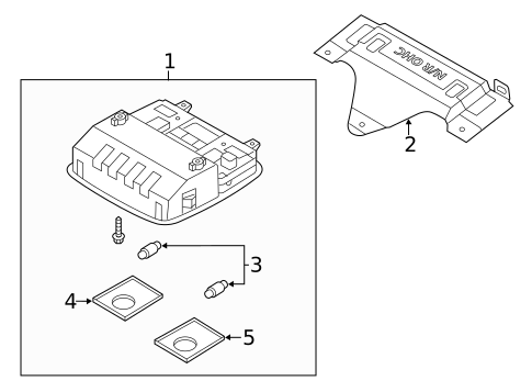 Overhead Console for 2016 Hyundai Veloster #0