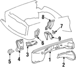 1076260233 - : Tow Hook Bracket for Mercedes-Benz Image