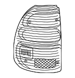 8156104060 - : Tail Light Assembly - DRIVERS SIDE for Toyota: Tacoma Image