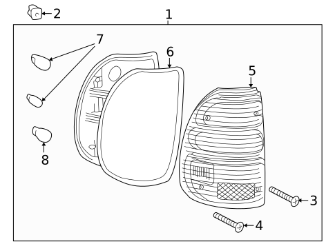 Tail Lamps for 2002 Toyota Tacoma #0
