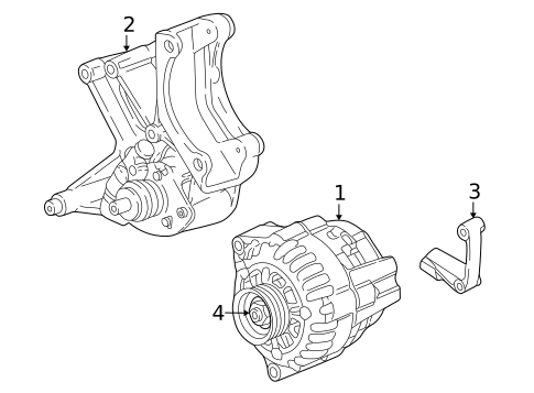 Alternator for 1999 Chevrolet Corvette #0