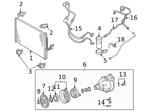 Condenser, Compressor & Lines for 2000 Chevrolet Venture #0