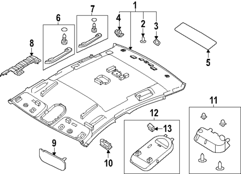 Interior Trim - Roof for 2023 Hyundai Ioniq 6 #1