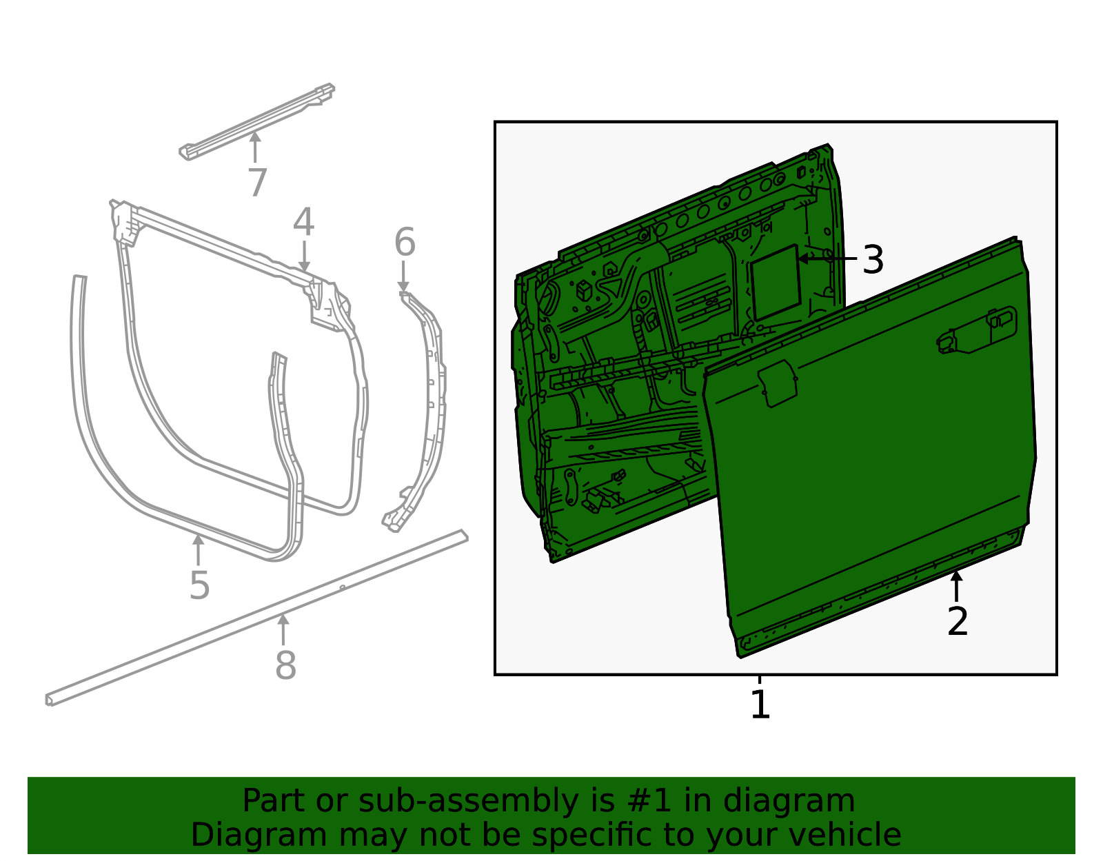 2022-2026 GMC Door Shell 86796299 | OEM Parts Online