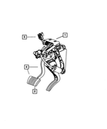 5281331AC - Brakes: Brake Pedal Module for Mopar Image
