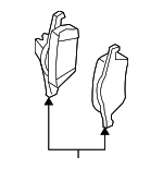 32373152 - Brakes: Brake Pads for Volvo: C70, S40, V50 Image