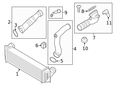 Intercooler for 2016 BMW 535i xDrive #0