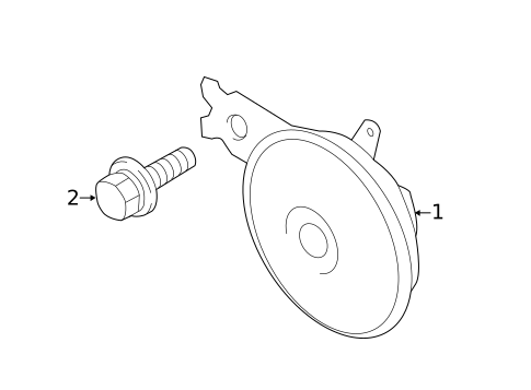 Horn for 2023 Mitsubishi Mirage G4 #0