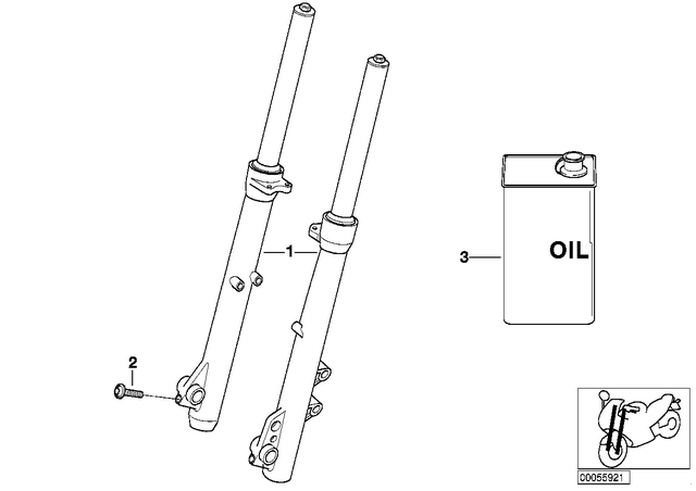 31427655775 - : Cylinder Screw, Front - M8X20 for BMW-Motorrad Image