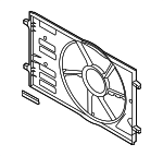 5Q0121205AP - Cooling System: Fan Shroud for Volkswagen: Golf, Golf SportWagen, Jetta Image