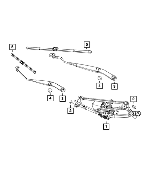 Wiper and Washer System for 2014 Fiat 500L #2