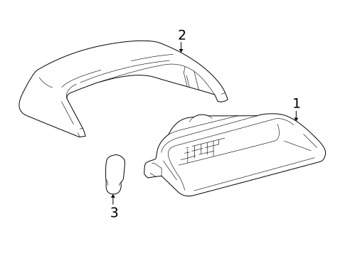 High Mounted Stop Lamp for 2002 Toyota Avalon #0