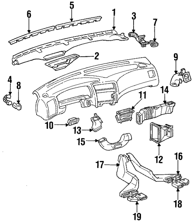 5596102020B0 - : Dashboard Air Vent Trim for Toyota Image