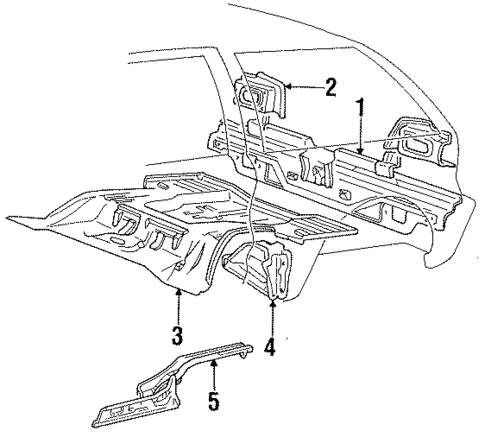 Rear Body for 1990 Dodge Colt #0