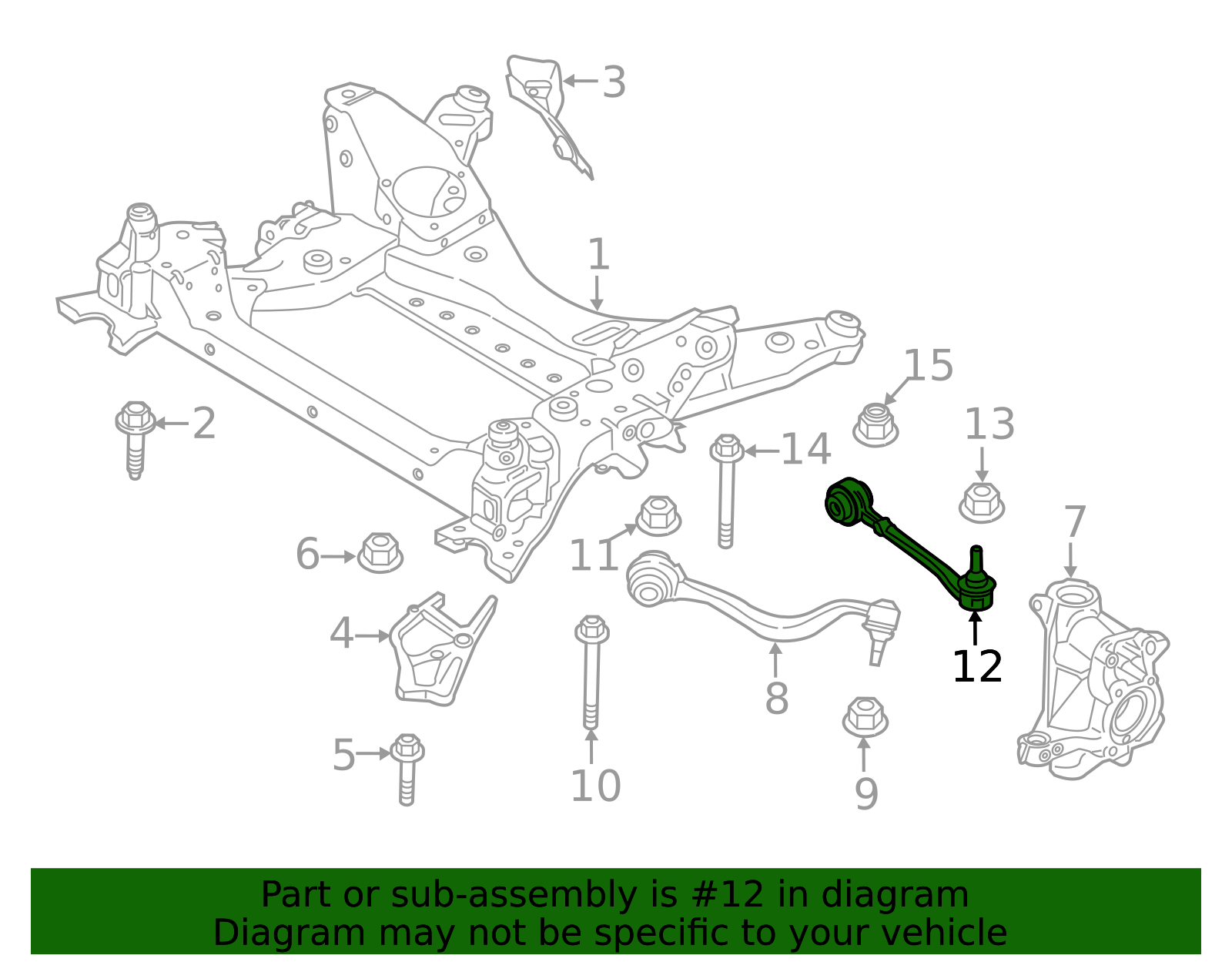 31106893723 - 2019-2024 BMW Lower Control Arm (31-10-6-893-723) | BMW ...