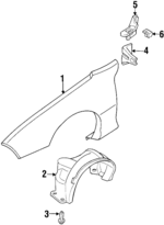 10296523 - : Fender Liner for Pontiac: Firebird Image