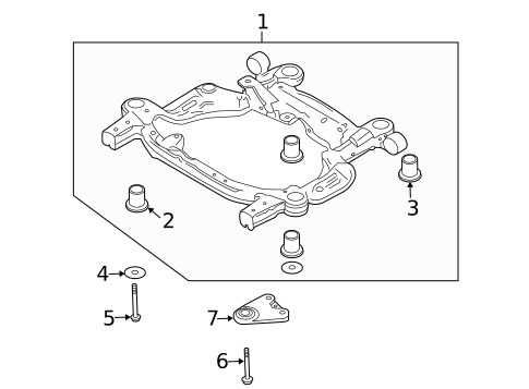 Suspension Mounting for 2005 Mercury Montego #0