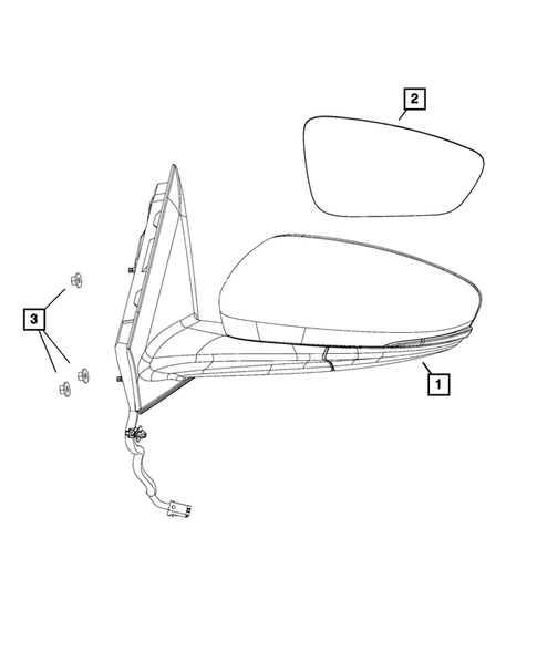Exterior Mirror for 2015 Chrysler 200 #0