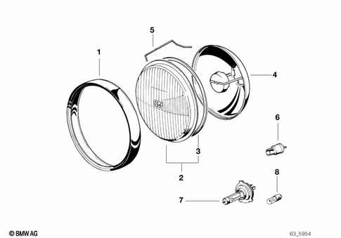 Headlight for 1997 BMW-Motorrad R 1100 R #1