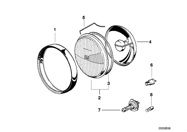 63121243541 - : Installing Set Lamp Lens for BMW-Motorrad Image