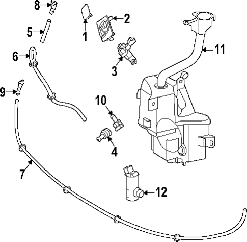 Washer Components for 2024 Lexus NX350h #0
