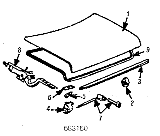 1267502175 - Body: Lid for Mercedes-Benz Image
