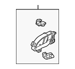 72120TM8A01ZA - : 2010-2011 Honda Insight - Handle Assembly R Inside *NH686L* (Warm Gray) for Honda: Insight Image