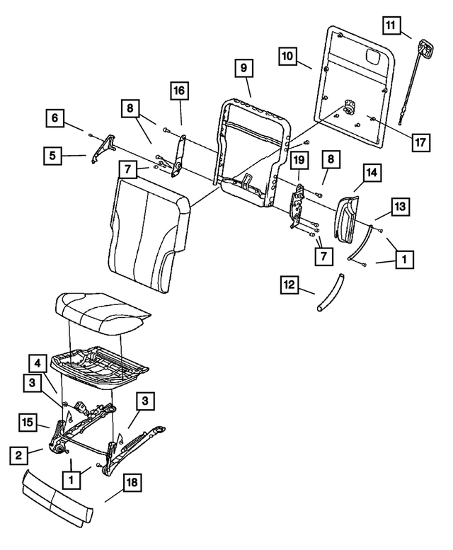 5010302AC - Interior Trim: Hex Head Bolt for Mopar Image image