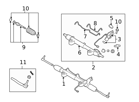 Steering Gear & Linkage for 2015 INFINITI Q60 #1