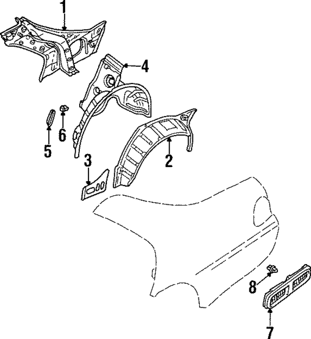 767990P000 - Body: Mount Bracket for Infiniti Image