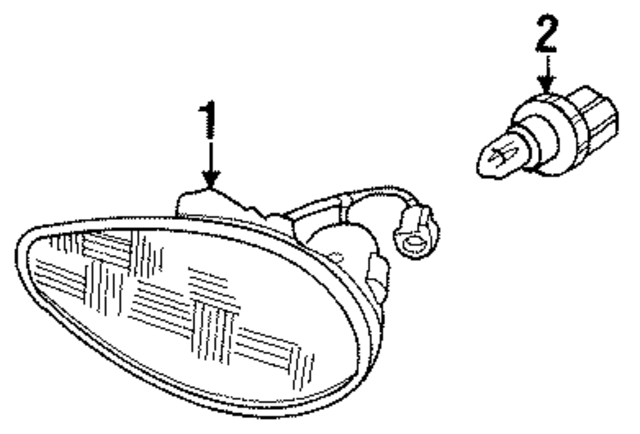 25713292 - : Fog Lamp Assembly for Oldsmobile: Aurora Image