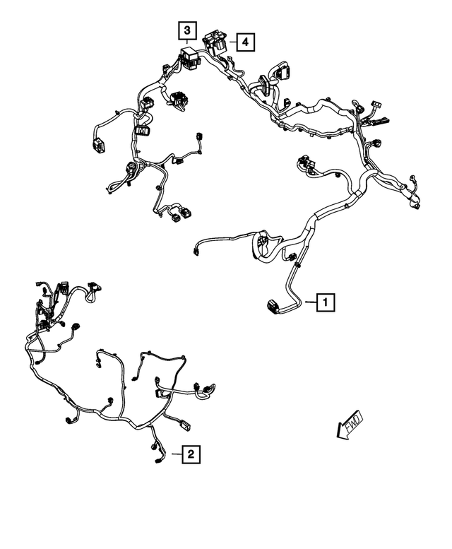 68191848AA - : Front End Module Wiring for Mopar Image