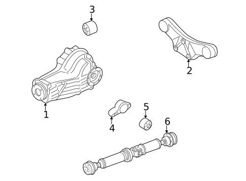 Axle & Differential for 2003 Audi S6 #0