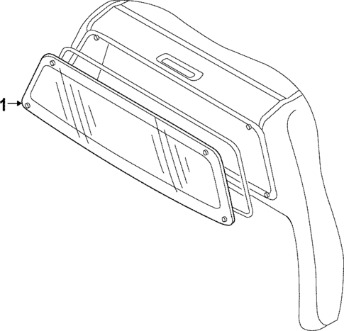 Glass & Hardware - Back for 2022 Nissan Frontier #0