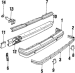 12397637 - Body: Bumper Cover for Pontiac: 6000 Image