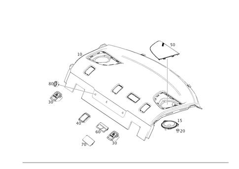 Hat Tray for 2026 Mercedes-Benz CLA45 AMG S #0