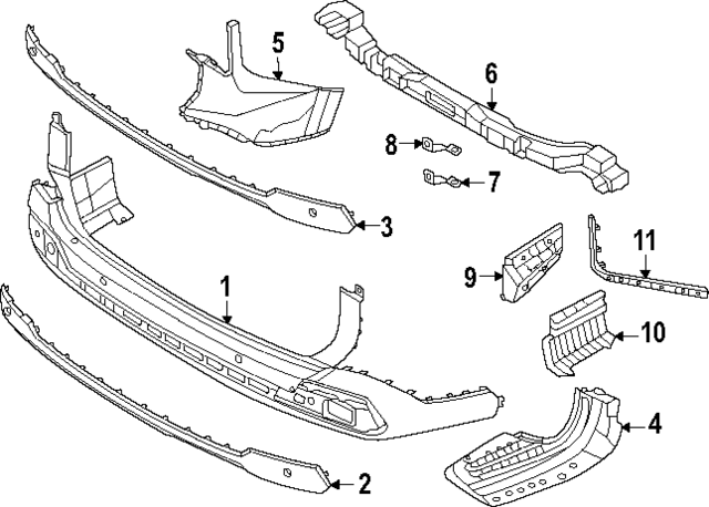 86650R0500BKL - : Bumper Cover for Kia Image