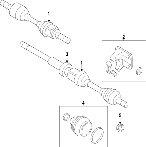 Axle Shafts & Joints for 2019 Volvo XC90 #1