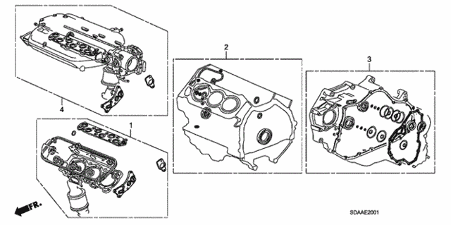 Gasket Kit (V6) for 2007 Honda Accord #0