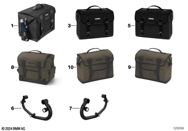 77492471302 - Luggage &amp; Storage: Bag, Medium for BMW-Motorrad Image