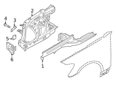 Structural Components & Rails for 2019 Kia K900 #0